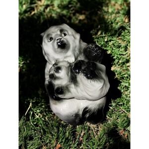 Extremely old antique Mama Bear/baby bear salt/pepper shakers